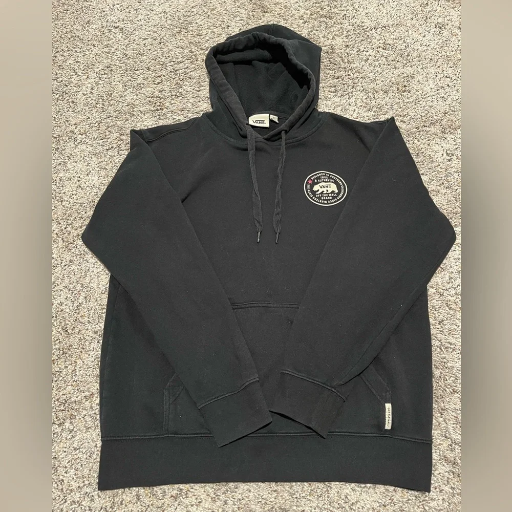 Vans Black Hoodie with Gold Logo - Picture 2 of 6
